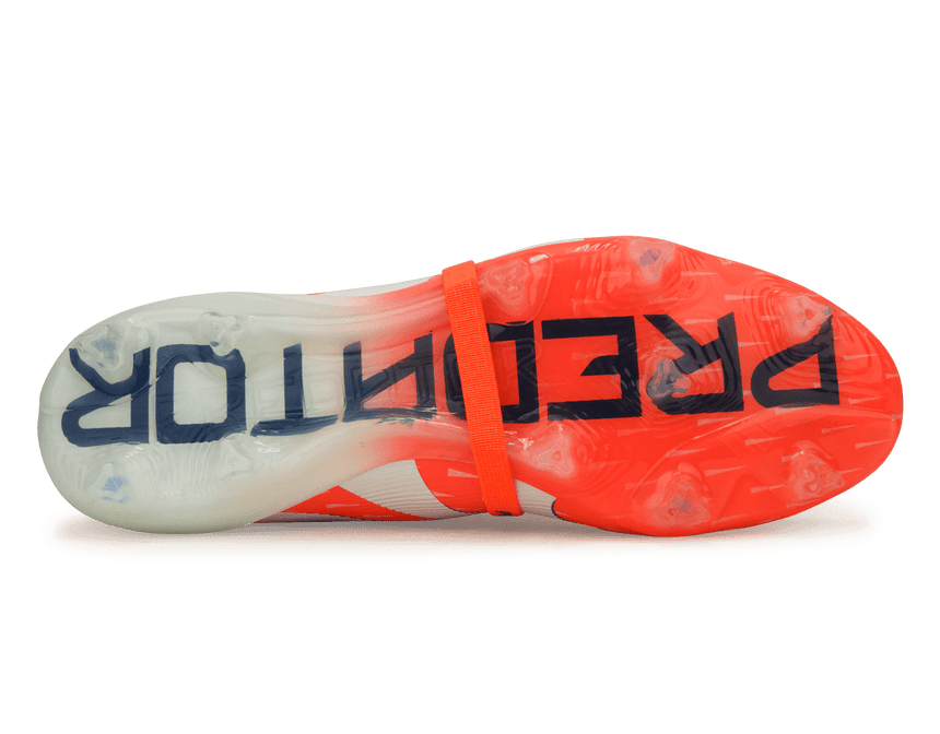 adidas Men's Predator Elite Foldover Tongue FG Orange/Lucid Blue Sole