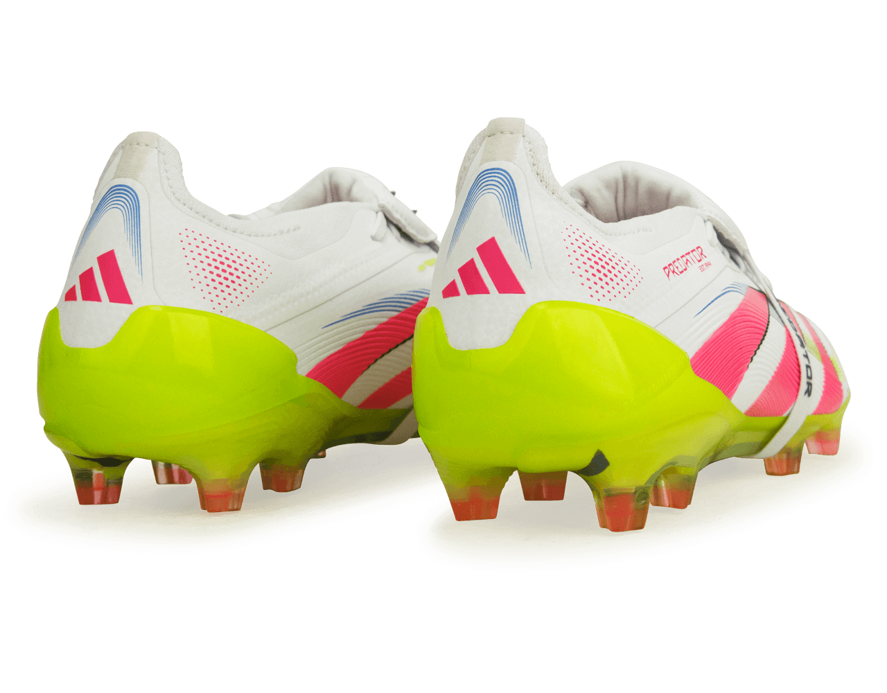 adidas Men's Predator Elite Foldover Tongue FG White/Pink/Lemon