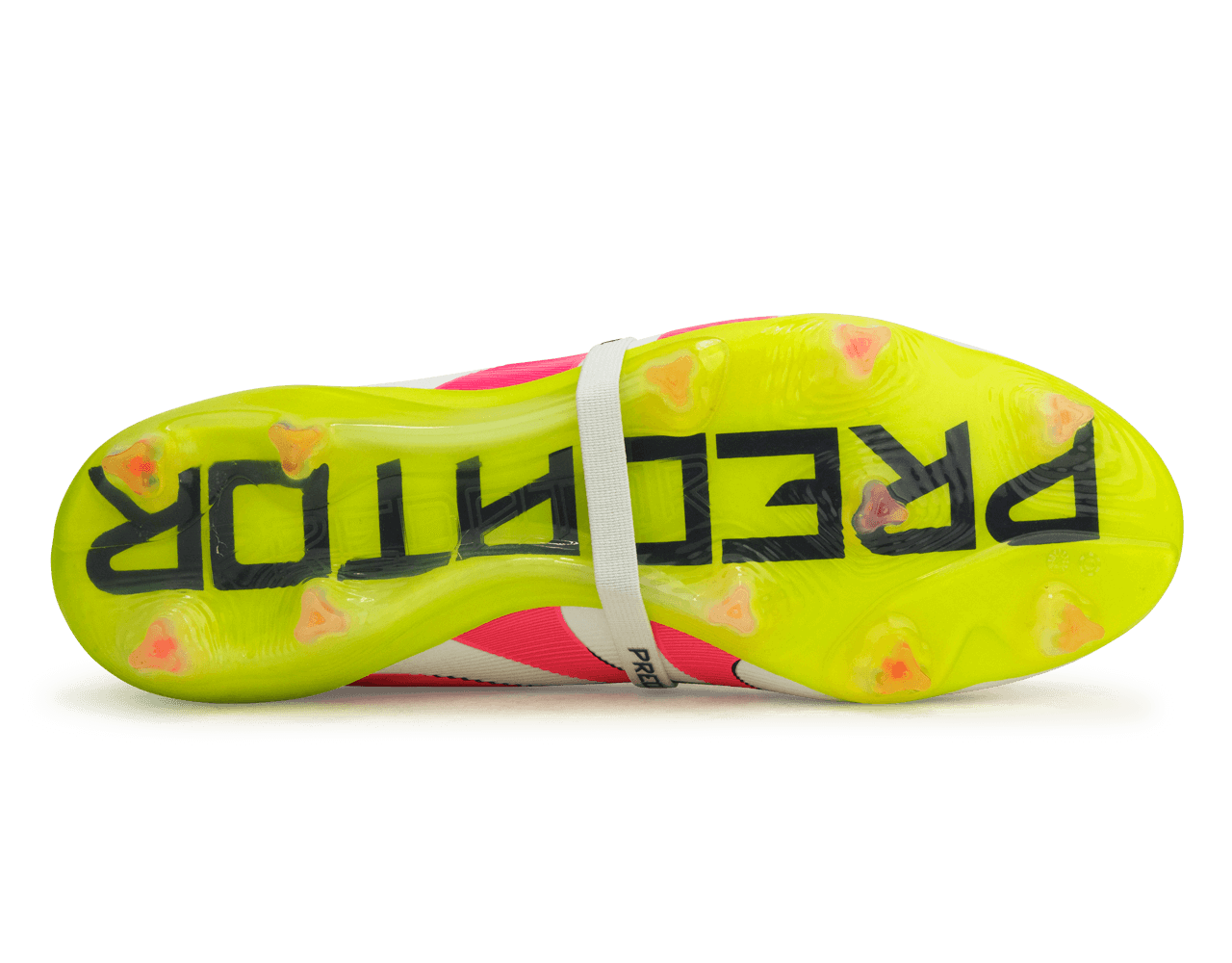adidas Men's Predator Elite Foldover Tongue FG White/Pink/Lemon