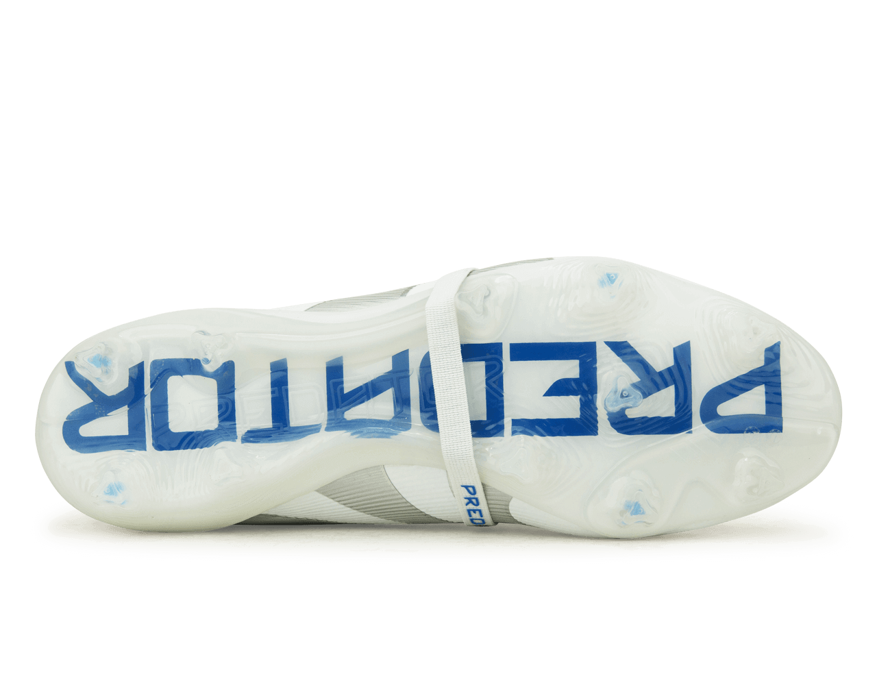 adidas Men's Predator Elite Foldover Tongue FG White/Silver/Royal Sole