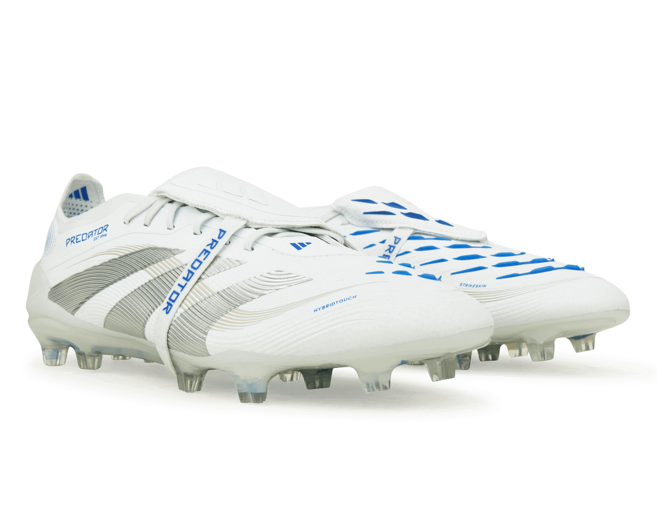 adidas Men's Predator Elite Foldover Tongue FG White/Silver/Royal Together