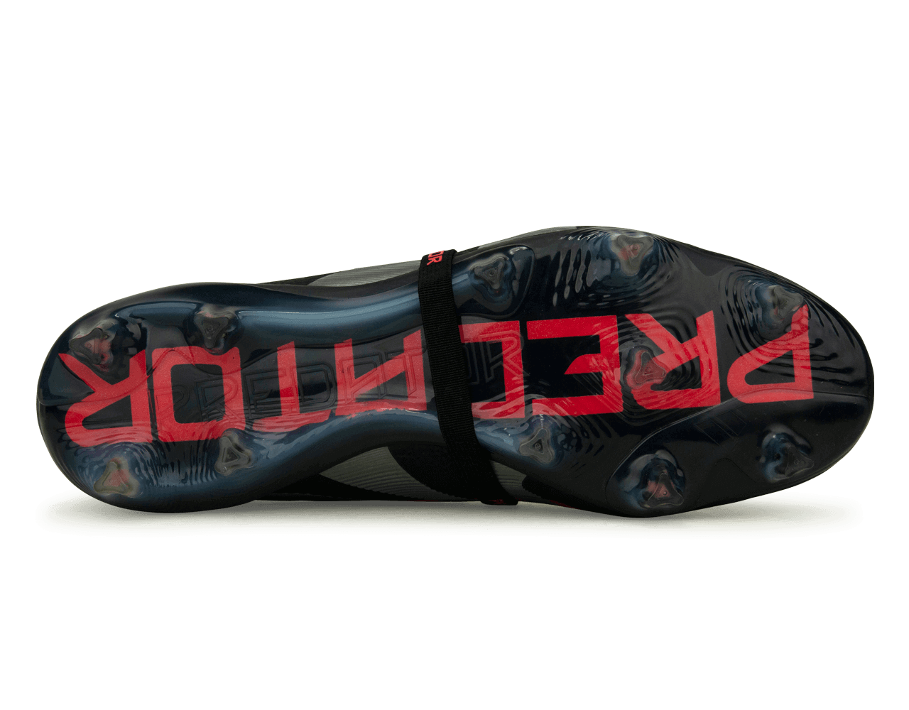 adidas Men's Predator Elite Foldover Tongue FG Black/Metallic/Red Sole