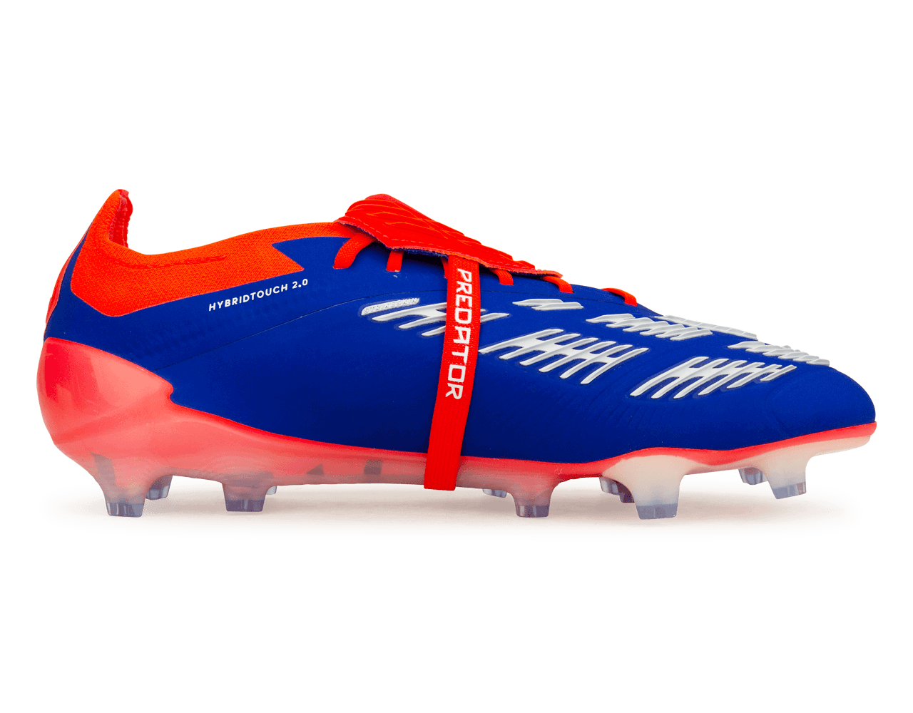adidas Men's Predator Elite Foldover Tounge FG Lucid Blue/Red Side