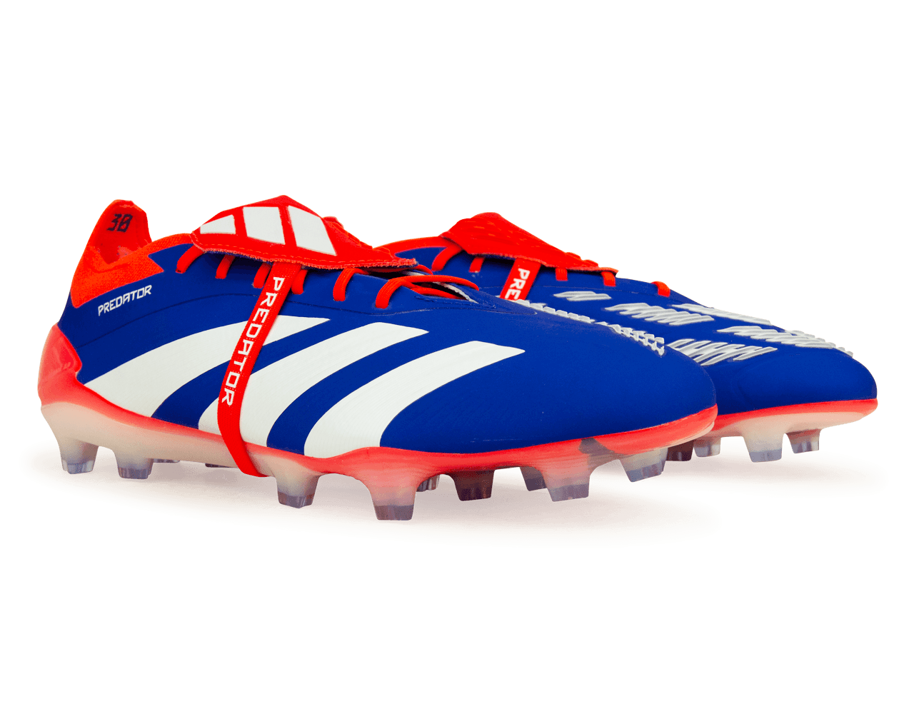 adidas Men's Predator Elite Foldover Tounge FG Lucid Blue/Red Together