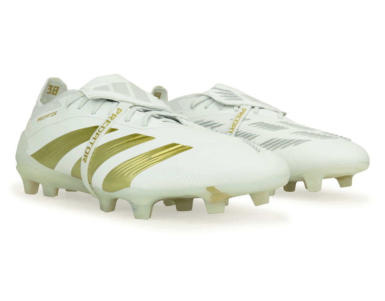adidas Men's Predator Elite Foldover Tounge FG White/Gold Together