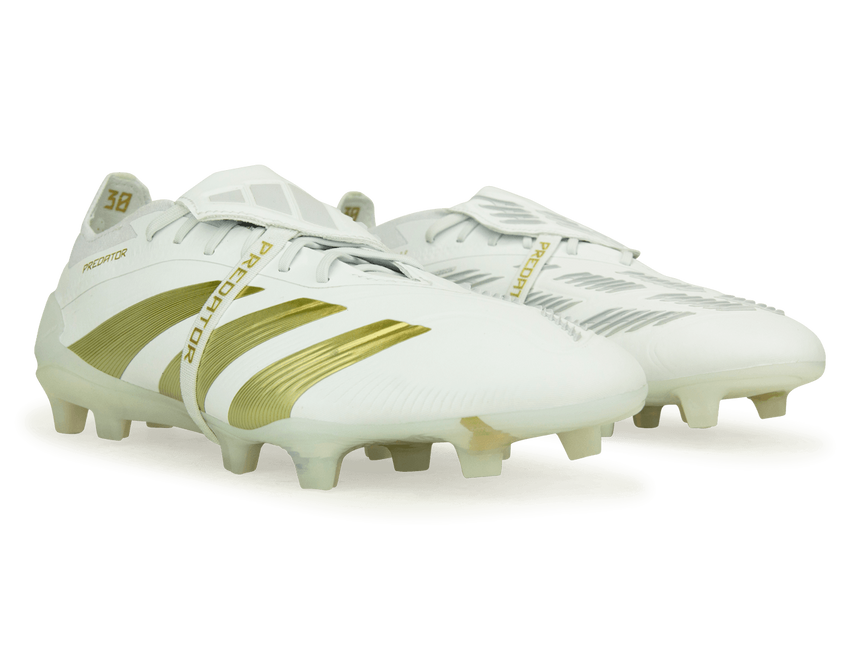 adidas Men's Predator Elite Foldover Tounge FG White/Gold Together