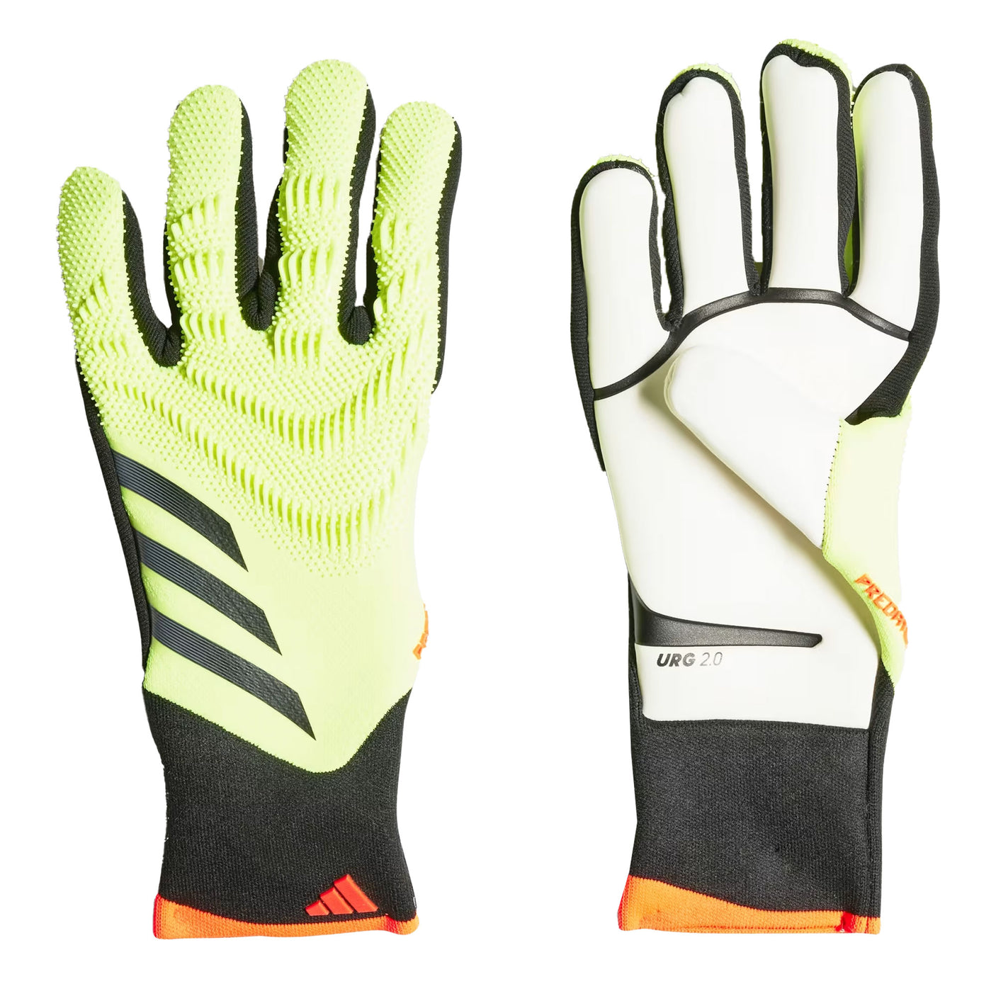 adidas Men's Predator GL Pro Goalkeeper Gloves Solar Yellow/Black/Red Both