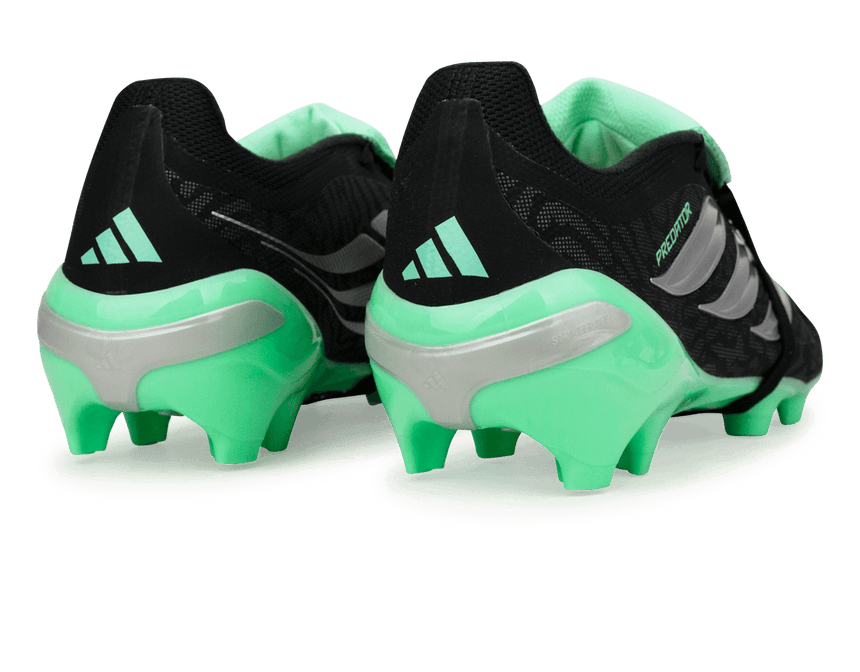 adidas Men's Predator League Fold-Over Tongue FG Black/Mint Heel