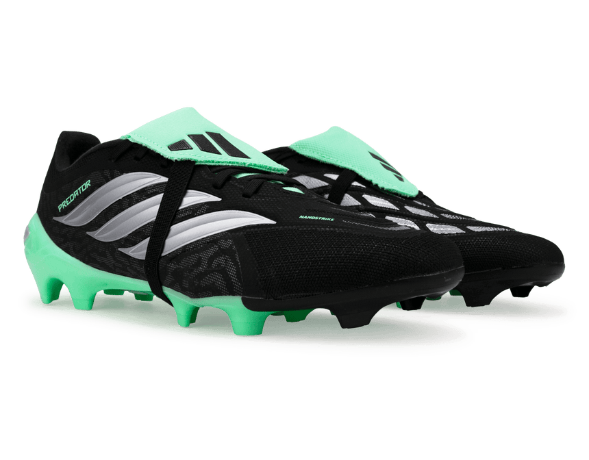 adidas Men's Predator League Fold-Over Tongue FG Black/Mint Pair