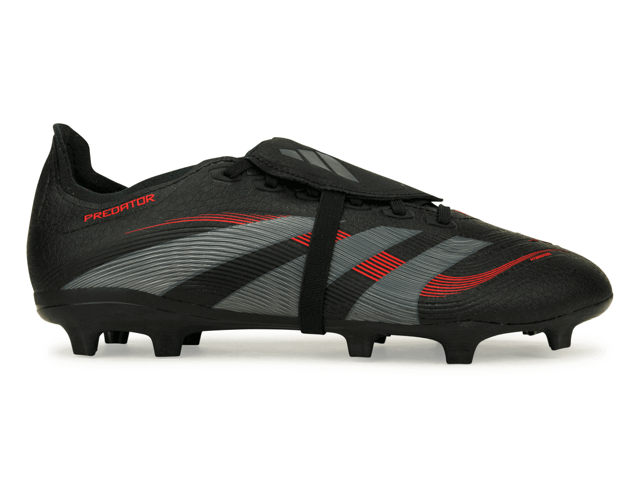 adidas Men's Predator League Foldover Tongue FG/MG Black/Metallic/Red