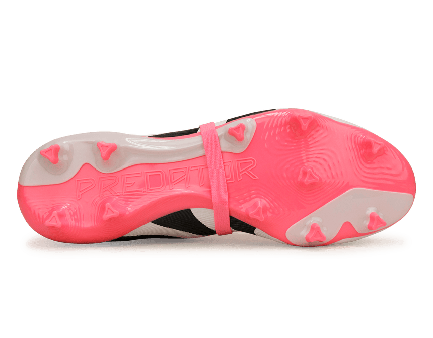 adidas Men's Predator League Foldover Tongue FG/MG Pink/Black/White Sole
