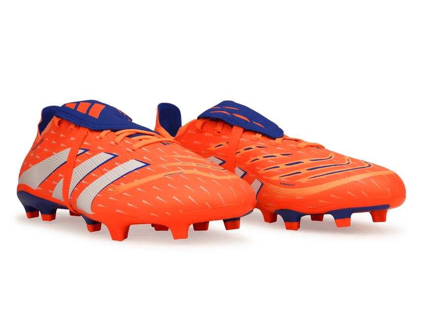 adidas Men's Predator League Foldover Tongue FG/MG Signal Coral/White Together