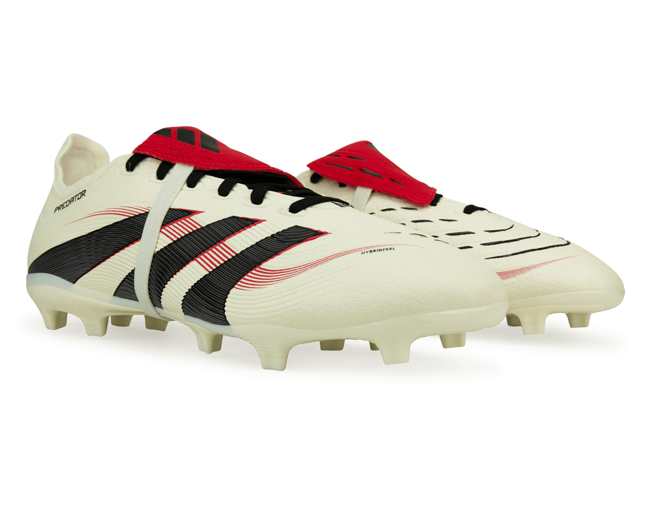 adidas Men's Predator League Foldover Tongue FG/MG Off White/Core Black Together