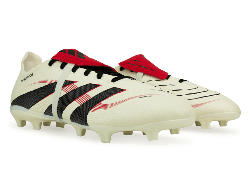 adidas Men's Predator League Foldover Tongue FG/MG Off White/Core Black Together