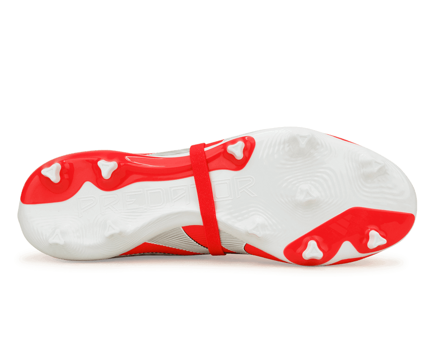 adidas Men's Predator League Foldover Tongue FG/MG Red/White/Black Sole