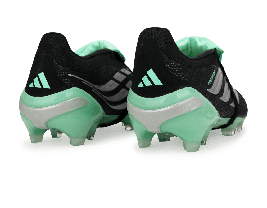 adidas Men's Predator Pro Fold-Over Tongue FG Black/Mint Heel