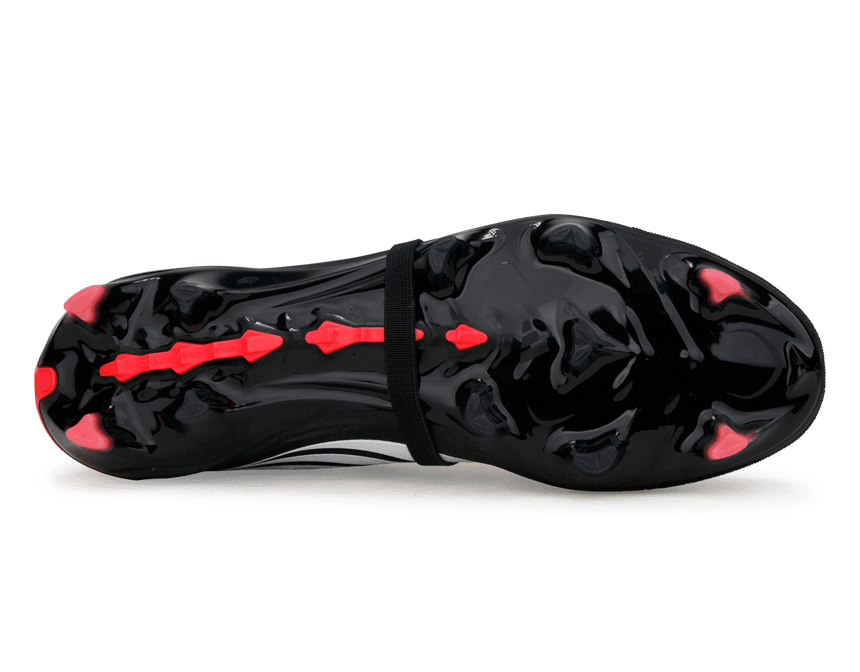 adidas Men's Predator Pro Foldover Tongue FG Black/White/Red Soleplate