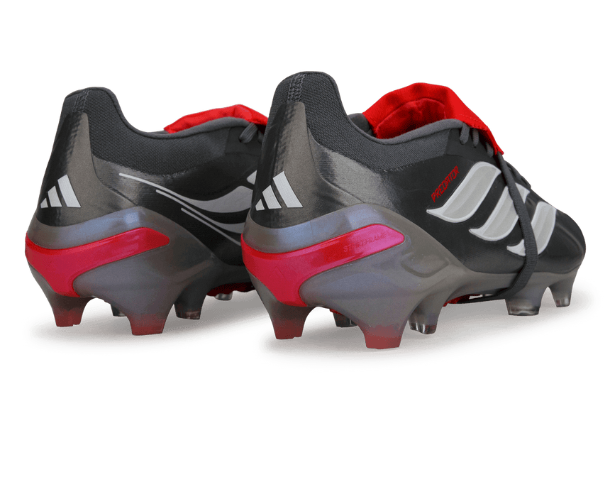 adidas Men's Predator Pro Foldover Tongue FG Iron Metallic/Red Back
