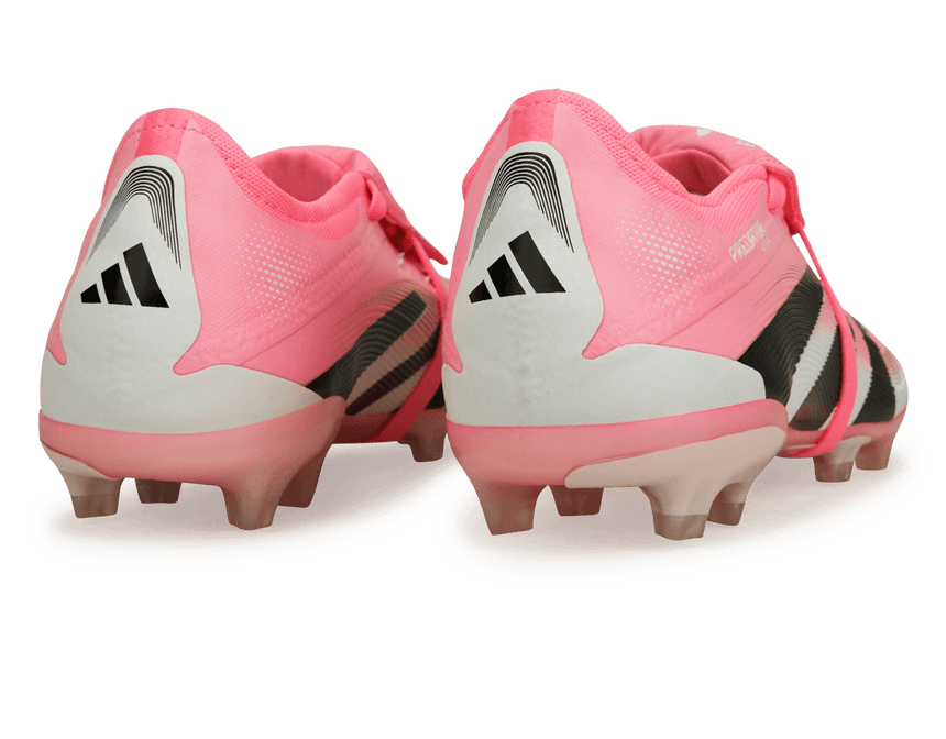 adidas Men's Predator Pro Foldover Tongue FG Pink/Black/White Rear
