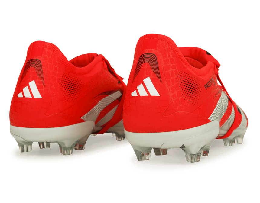 adidas Men's Predator Pro Foldover Tongue FG Red/White/Black Rear