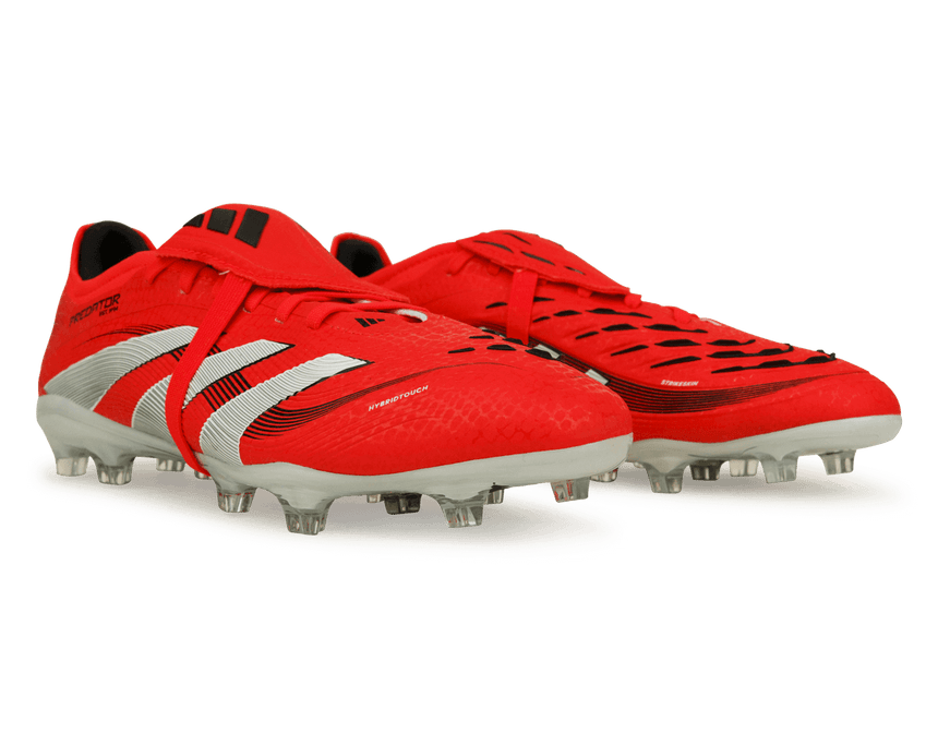 adidas Men's Predator Pro Foldover Tongue FG Red/White/Black Together