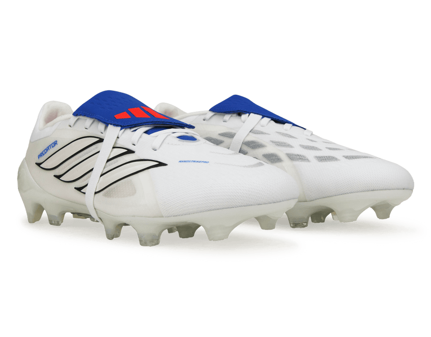 adidas Men's Predator Pro Foldover Tongue 'Jude Bellingham' FG White/Royal Blue Together