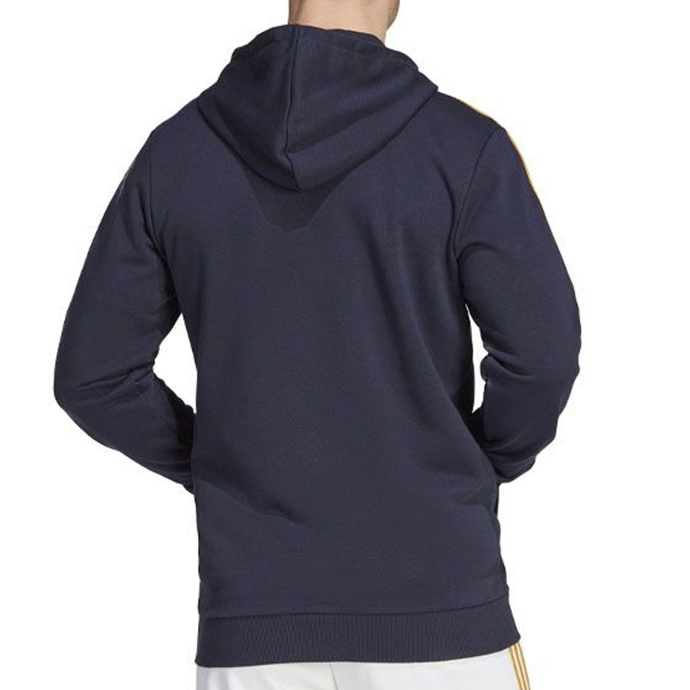 adidas Men's Real Madrid 2023/24 Full-Zip Hoodie Black Back