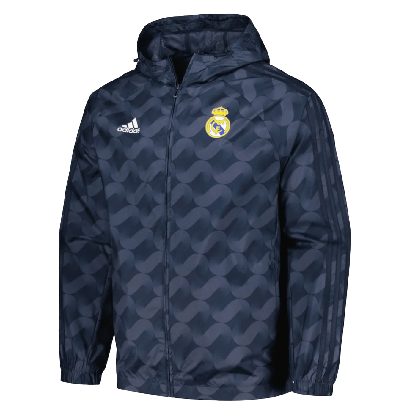 adidas Men's Real Madrid 2023/24 DNA Windbreaker Navy Front