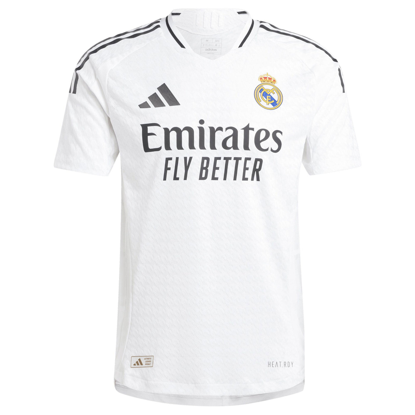adidas Men's Real Madrid 2024/25 Authentic Home Jersey w/Mbappe #9 Printing Front