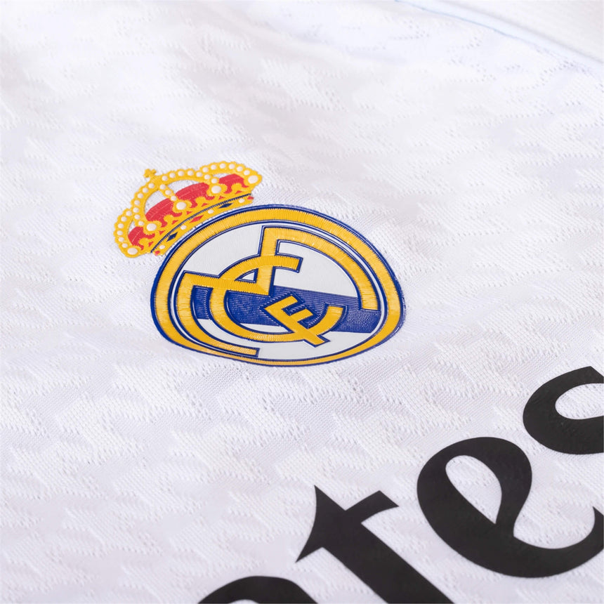 adidas Men's Real Madrid 2024/25 Authentic Home Jersey White/Black Detail