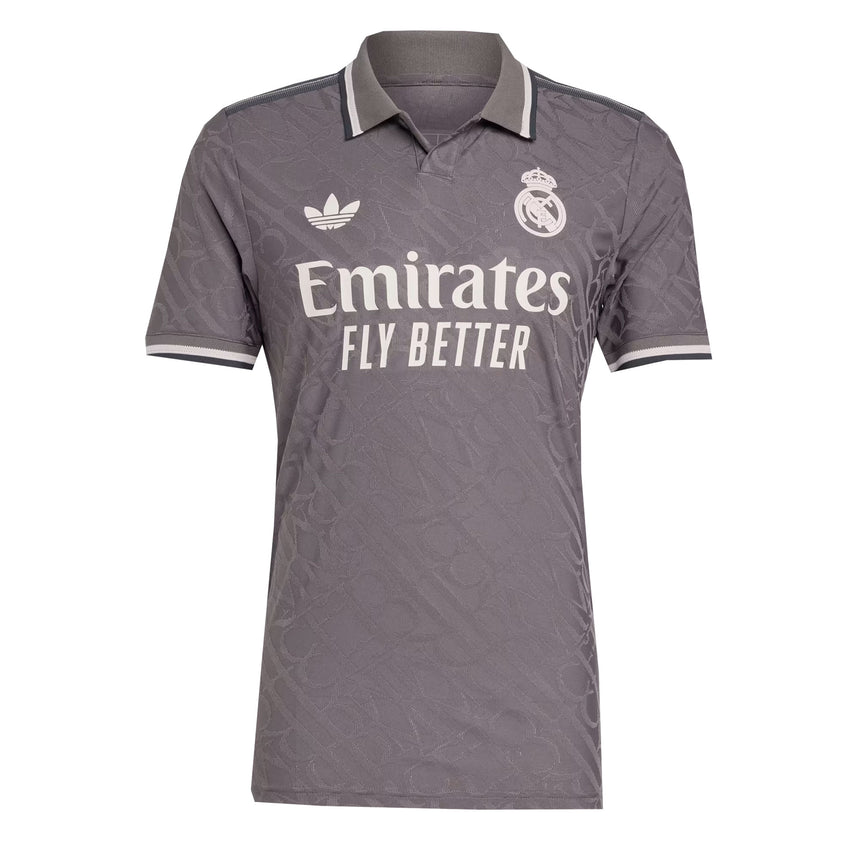 adidas Men's Real Madrid 2024/25 Authentic Third Jersey Charcoal Crest
