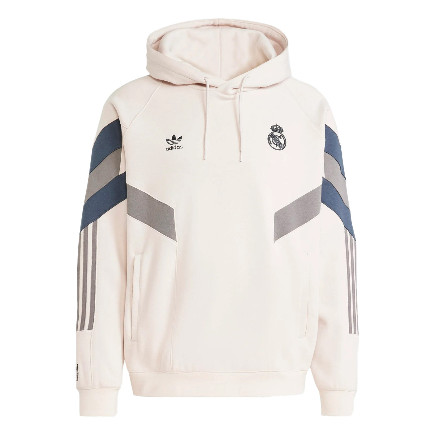 adidas Men's Real Madrid 2024/25 Originals Hoodie Putty Mauve/Charcoal