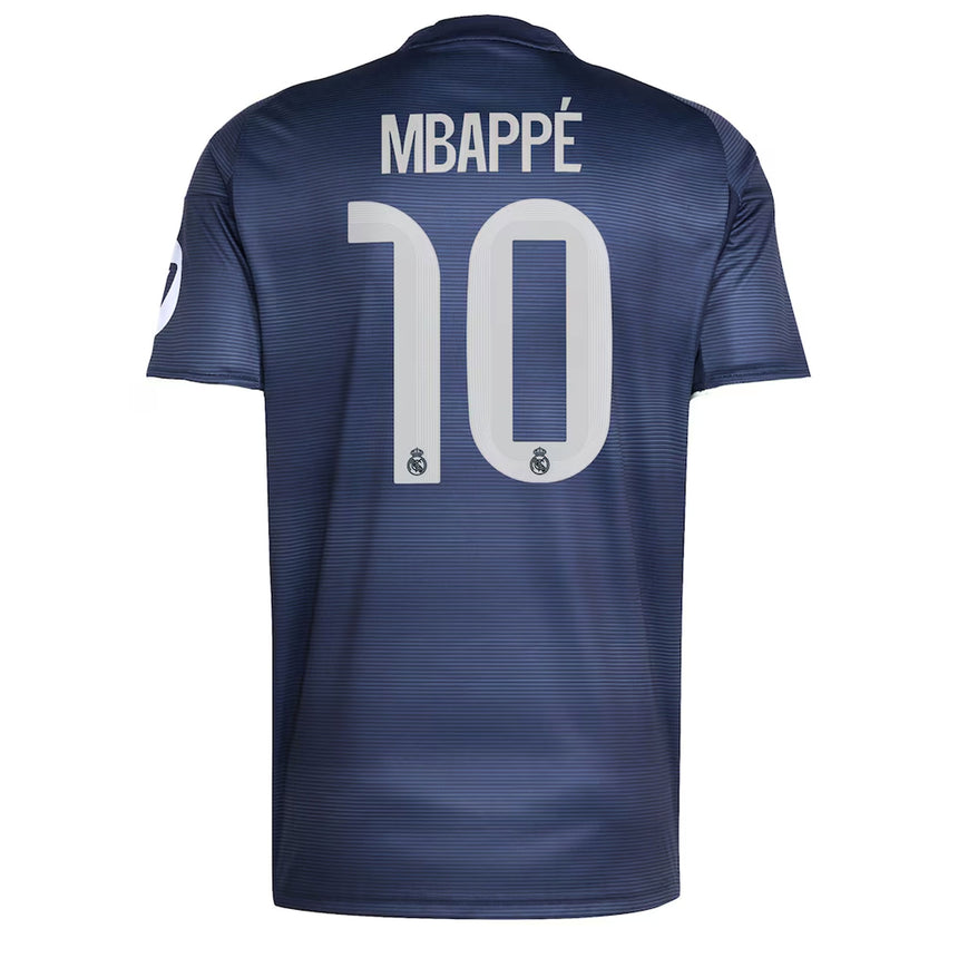 adidas Men's Real Madrid 2025/26 Away Jersey w/ Mbappe #10 Printing Back