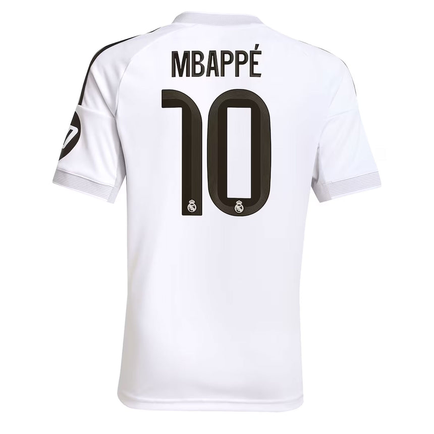 adidas Men's Real Madrid 2025/26 Home Jersey w/ Mbappe #10 Printing Back