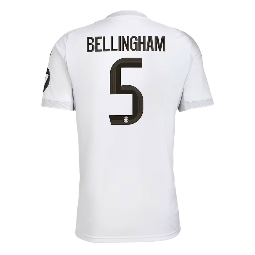 adidas Men's Real Madrid 2025/26 Home Jersey w/ Bellingham #5 Printing Back
