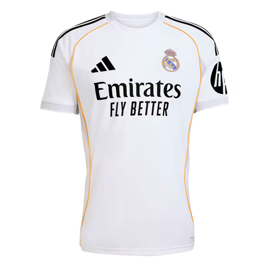 adidas Men's Real Madrid 2025/26 Home Jersey w/ Bellingham #5 Printing Front