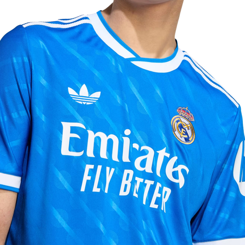 adidas Men's Real Madrid 2025/26 Third Jersey Blue Bird/ White Crest