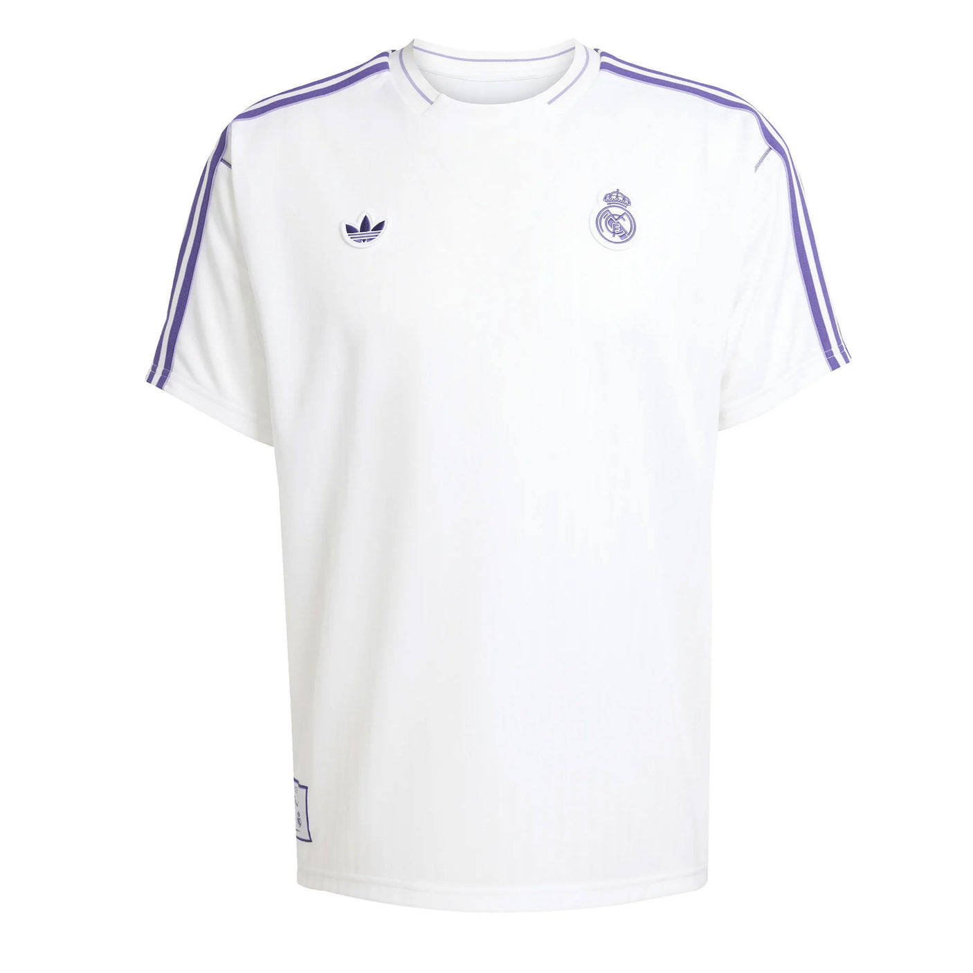 adidas Men's Real Madrid Terrace Icon Jersey White/Purple Front