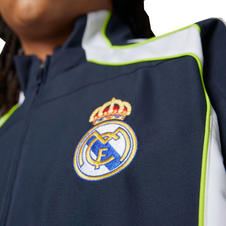 adidas Men's Real Madrid Urban Purist Full-Zip Jacket Navy/White Crest