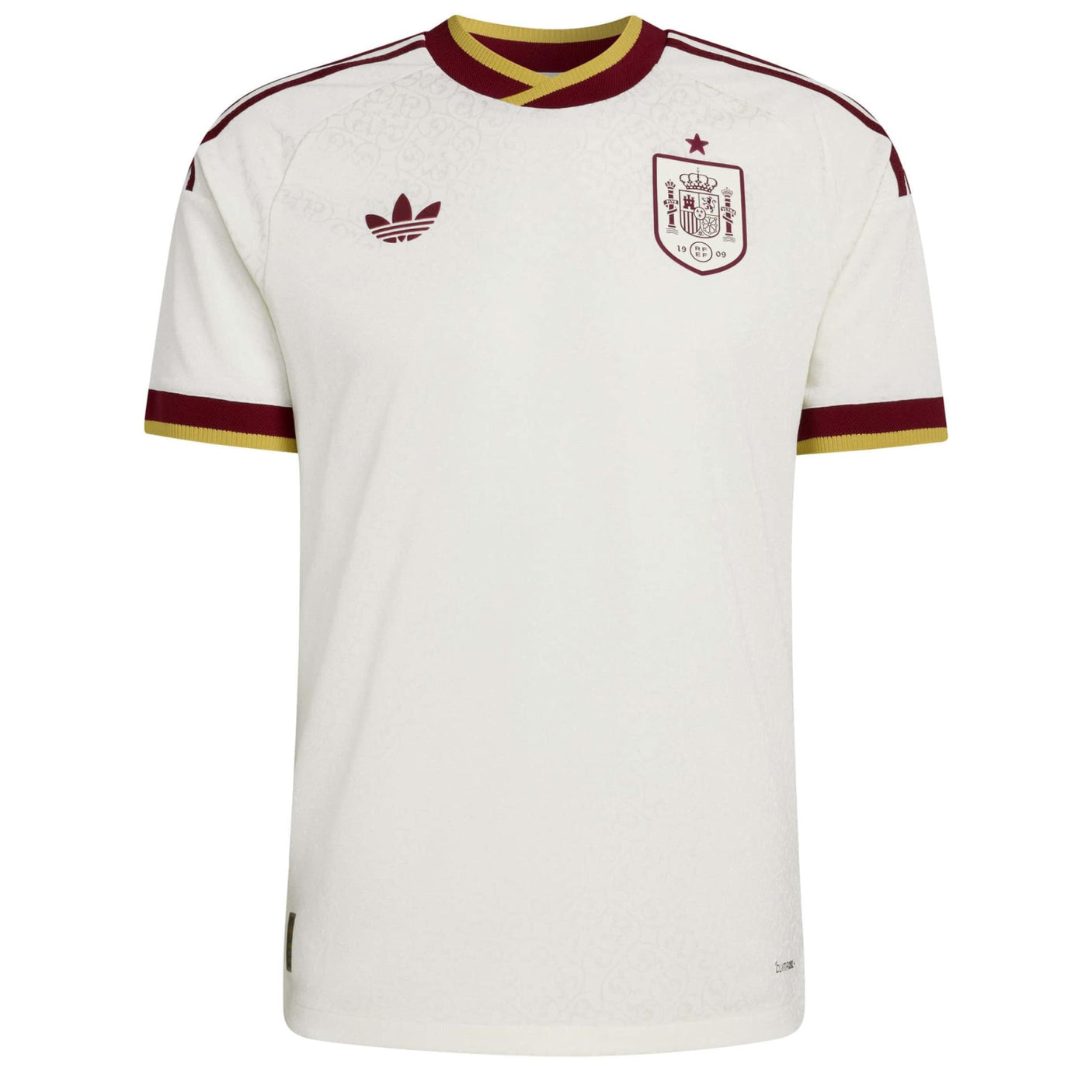 adidas Men's Spain World Cup 2026 Authentic Away Jersey White Front