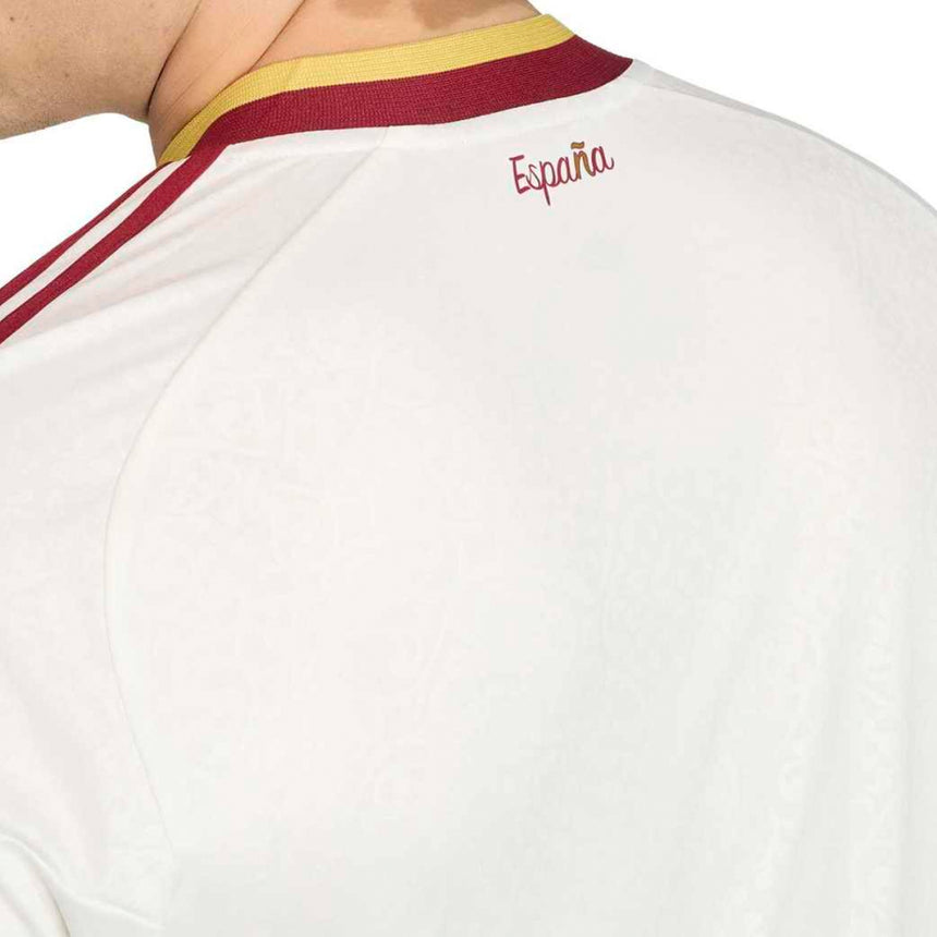 adidas Men's Spain World Cup 2026 Away Jersey White Neck