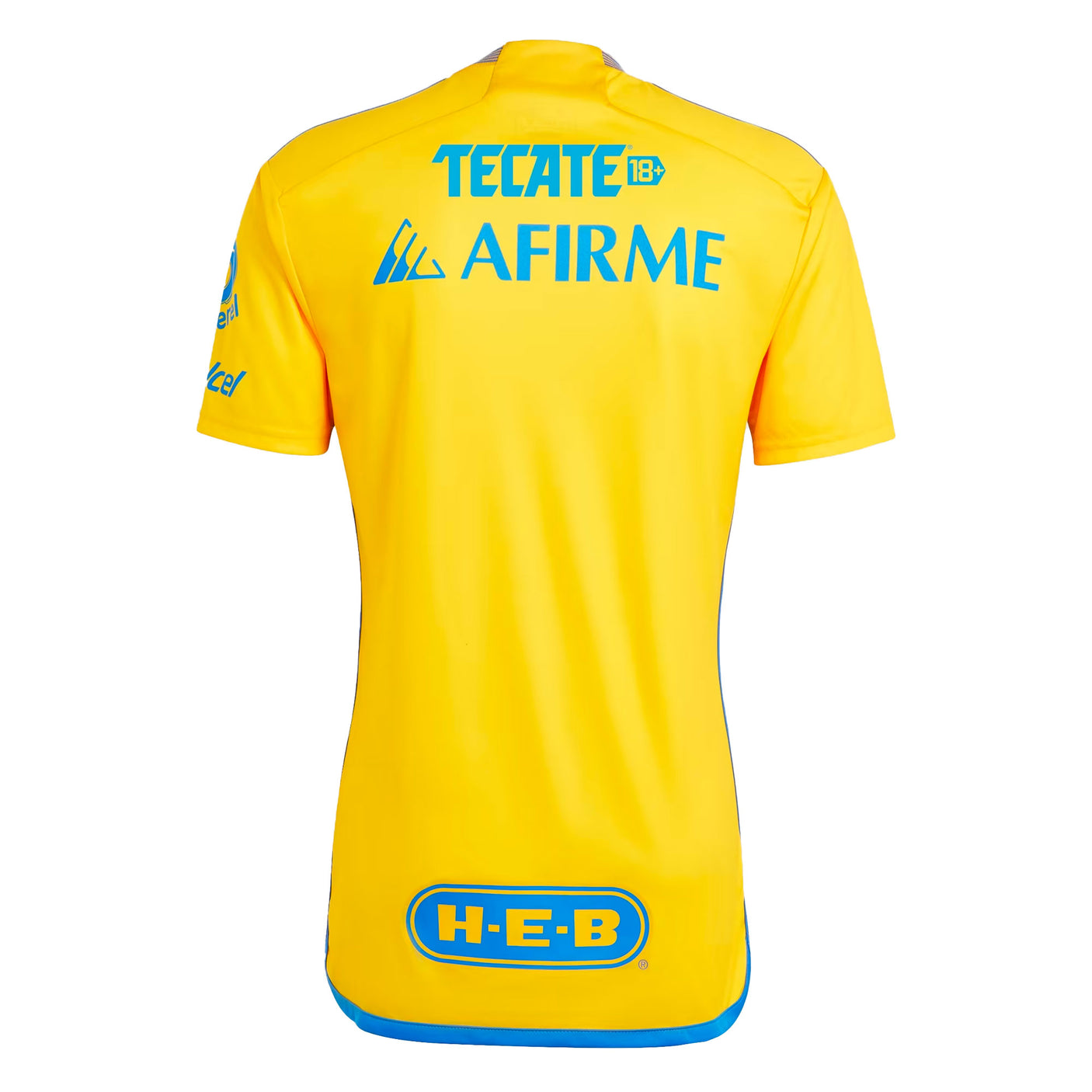 adidas Men's Tigres UANL 2023/24 Home Jersey Gold/Blue Back