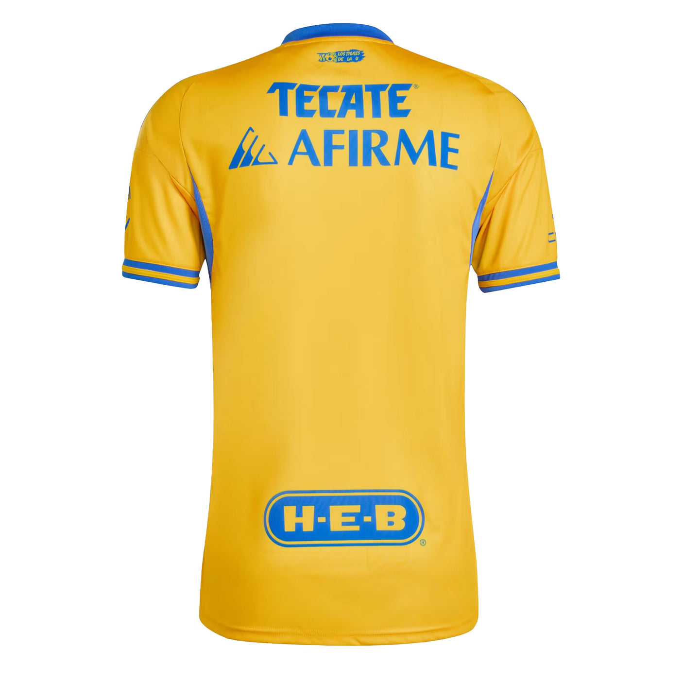 adidas Men's Tigres UANL 2025/26 Home Jersey Gold/Blue Back