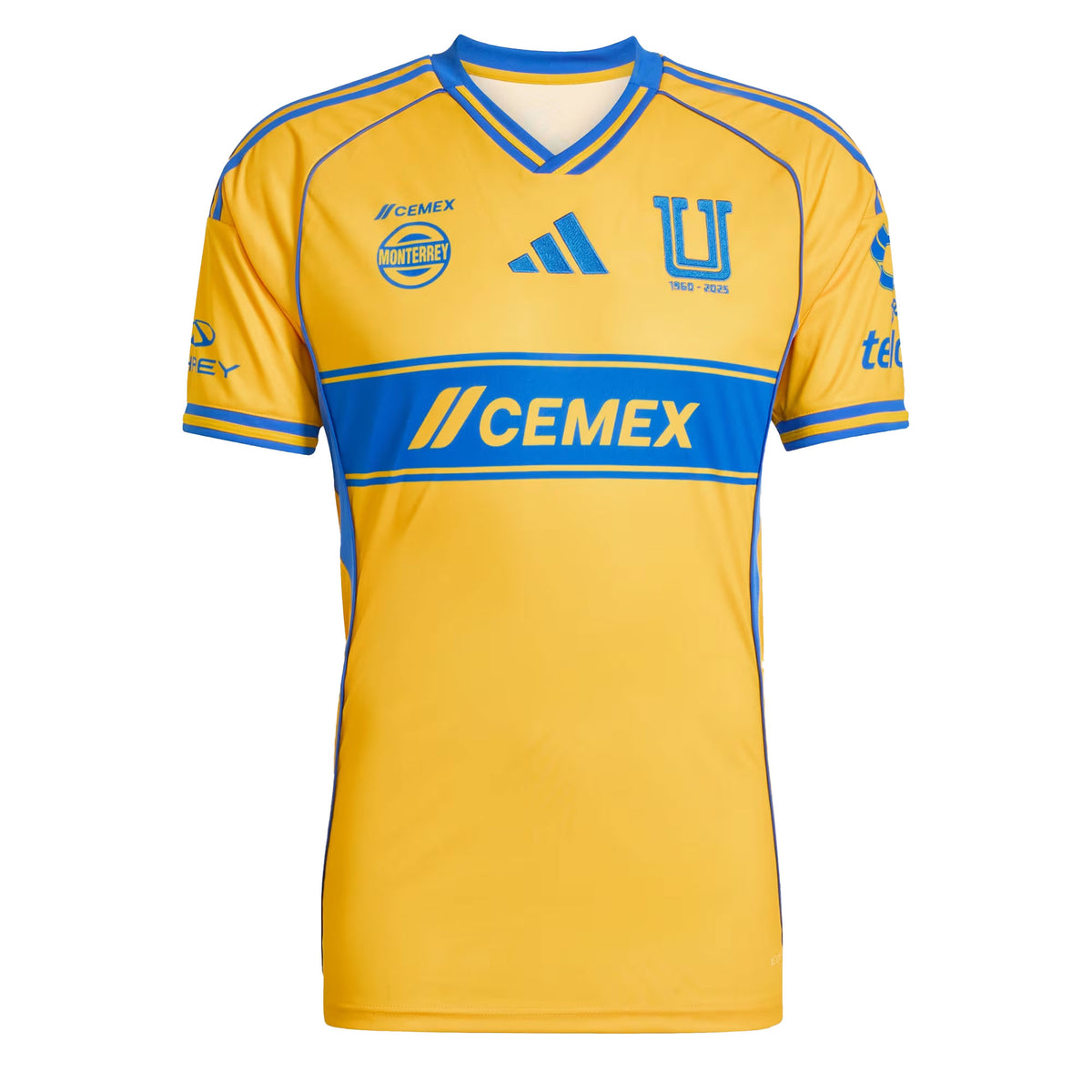 adidas Tigres UANL Men's Home Stadium 2025/26 Soccer Jersey – Azteca Soccer