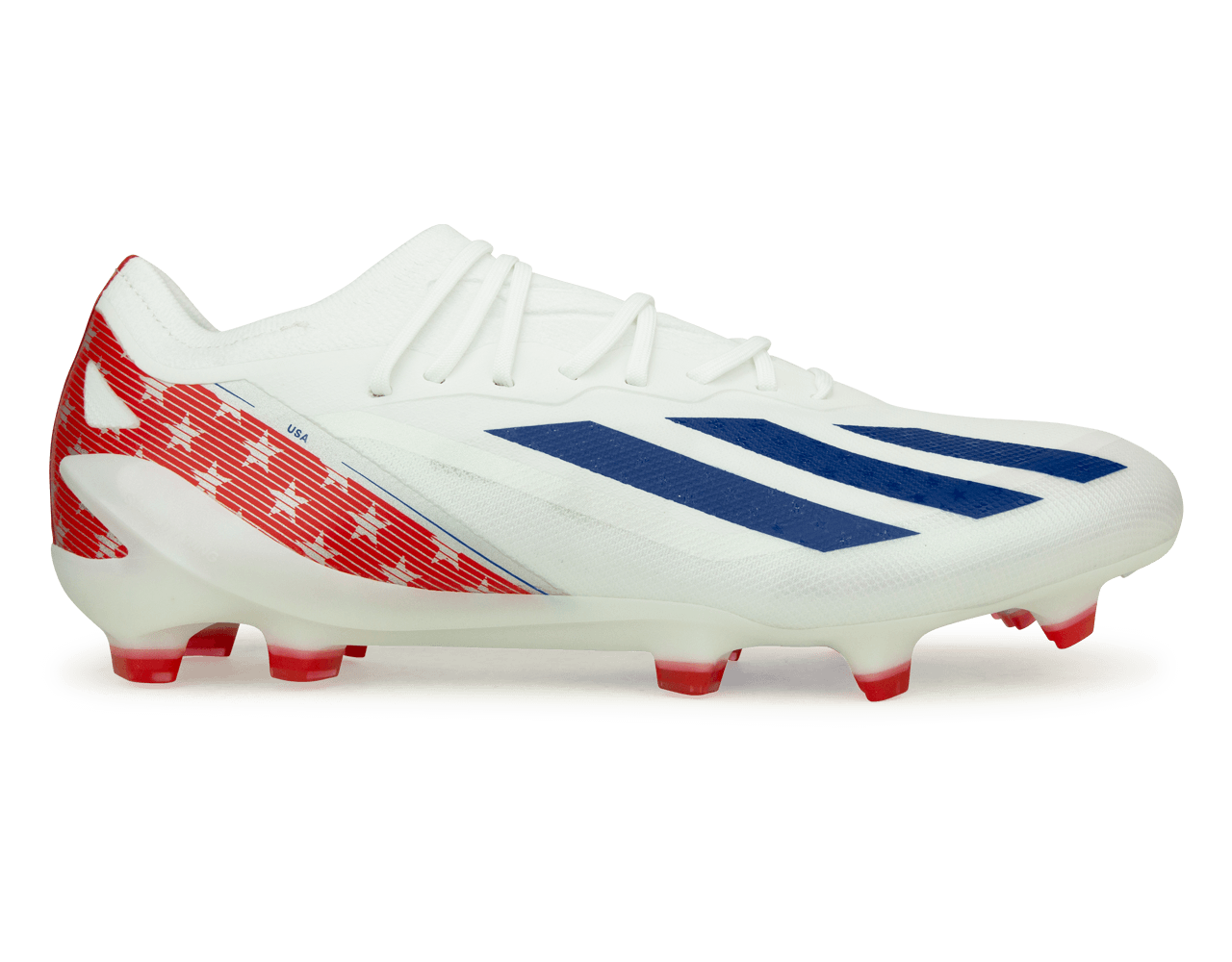 adidas Men's X Crazyfast USA.1 FG White/Red Side