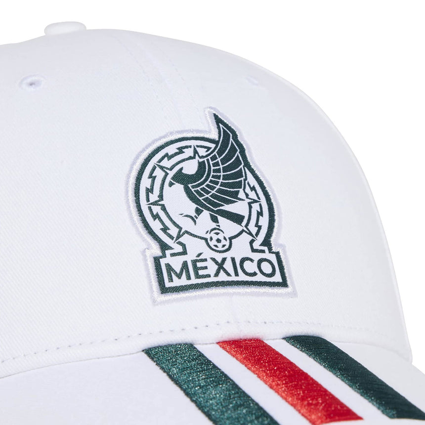 adidas Mexico 3-Stripe Baseball Cap 2026 White Crest