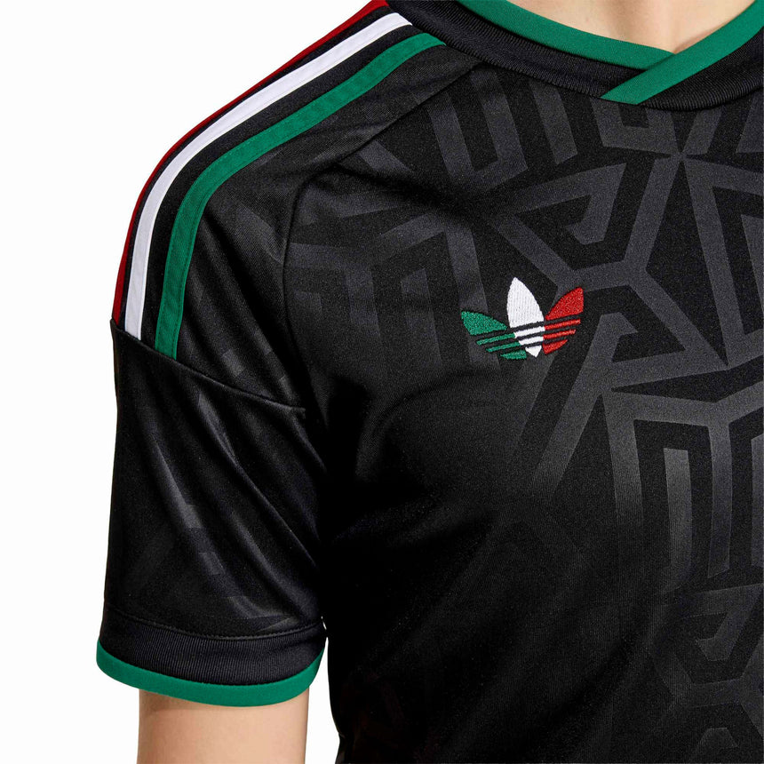 adidas Mexico Kids Third Stadium 2026 Jersey Black Crest