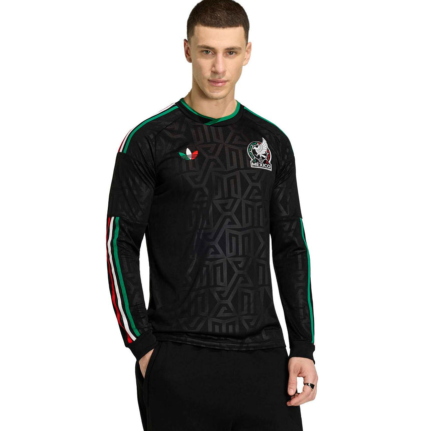 adidas Mexico Men's Third Stadium Long Sleeve 2026 Jersey Black Crest