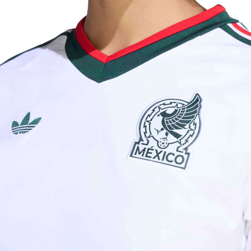 adidas Mexico Women's Away Cropped 2026 Jersey White Crest