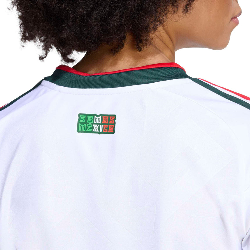 adidas Mexico Women's Away Cropped 2026 Jersey White Neck